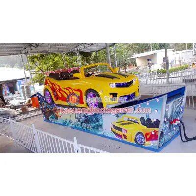 Guangdong Zhongshan Tai Lok Entertainment Equipment Small and Medium-sized Flying Car Floating Boat Bumblebee Flying Car Rotating Track Playground Theme Frp photo-3