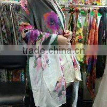 Digital Print Custom Design Long Pure Silk Scarf photo-6