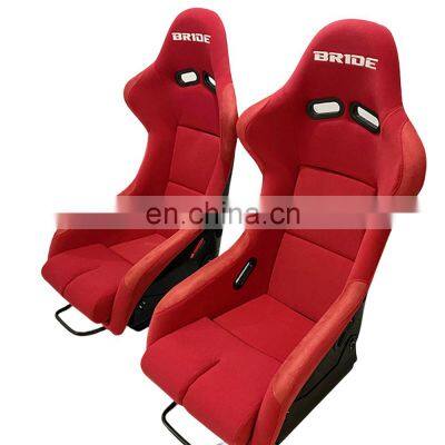 For bride zeta3 Racing seat modified non-adjustable carbon fiber silver glitter FRP general purpose racing chair