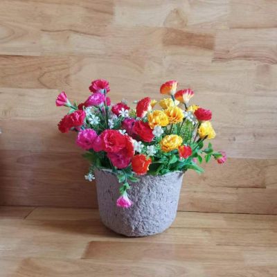 home decorative pulp flower vase bottle paper mache container