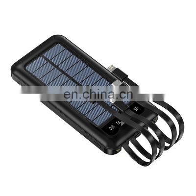 Waterproof Outdoor Portable Solar Battery Powerbank 10000mah Solar Power Bank