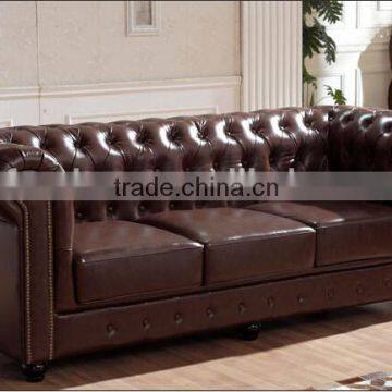 Antique Home Furniture Chesterfield Sofa Set/Home furniture Antique Appearance leather sofa