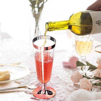 Bulk Disposable Champagne Glass - Clear Plastic, 5-9oz Sizes, Retailer Event Supply Glass photo-2