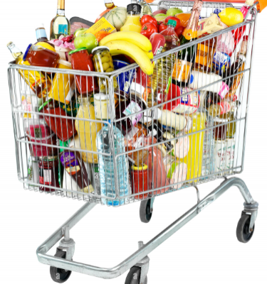 Four-Wheel Stainless Steel Supermarket Shopping Trolley 125LTR photo-4