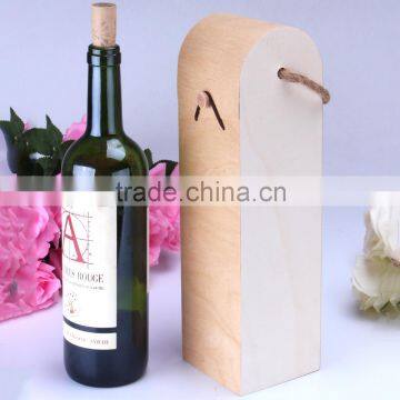 wooden bark box One Bottle Wooden Wine Box birch wood gift box