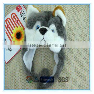 Plush fox animal hat for adult