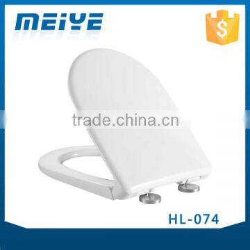 HL-074 MEIYE PP 465*365*58mm Round Soft-closing Toilet Seat Cover Ramp Down Toilet Lid