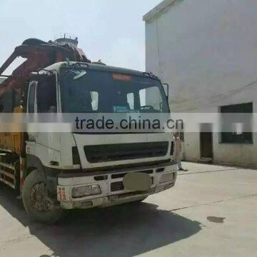 Year 2010 made Sany 43m concrete pump truck used condition Sany China brand 43 meters concrete pump truck year 2010 truck