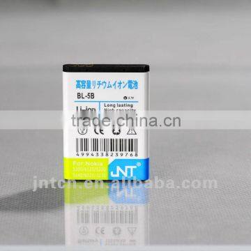 2012 HOT cell phone battery BL-5B for Nokia