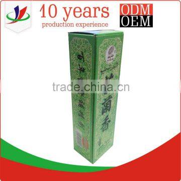 custom design paper packaging box for incense sticks