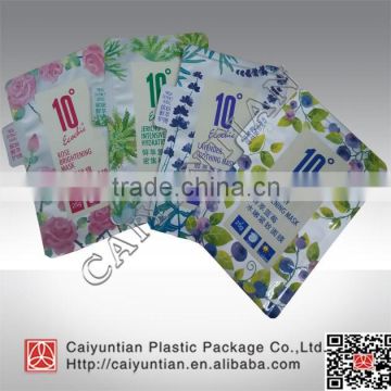 plastic foil laminated facial mask package bag, plastic facial mask package bag, eye mask package bag