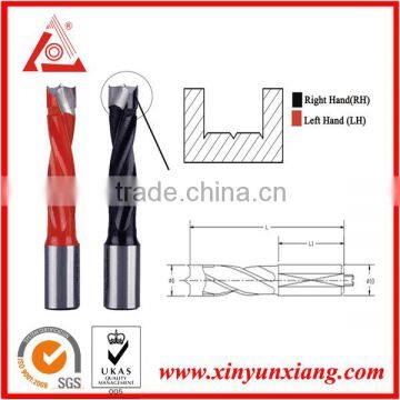 Blind hole dowel drill bits