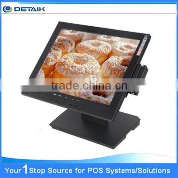 DTK-1578 15 inch Touch Screen Monitor with MSR card reader for Kiosk System