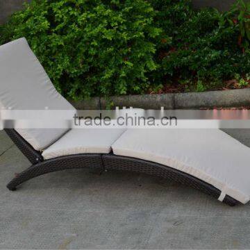 outdoor lounge- rattan sun lounge JC-L020