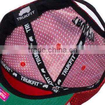 Short Red Bill Car Logo Mesh Trukfit Snapback Cap photo-4