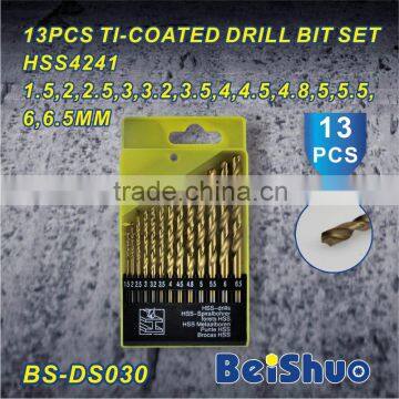 13 Pcs Metal Straight Shank HSS 3.2mm Dia Twist Drill Bit