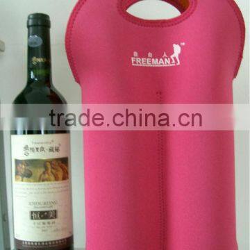 Portable Neoprene 2 Wine Bottle Holder