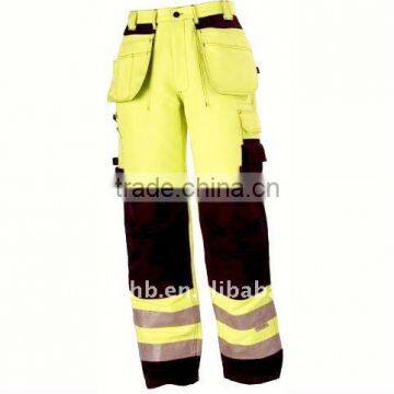 yellow reflective work trousers