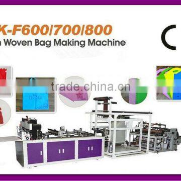 XK-F600/700/800 Full Automatic Non Woven Fabric Bags with decorative border Making Machine