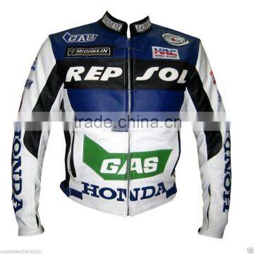 Custom made leather jacket/fashion leather jacket/Men Motorbike racing Leather Jacket/Motorcycle Biker Jacket/WB-MB-HR-408