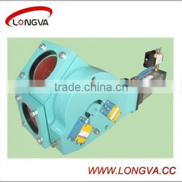 china manufacturer sanitary 304/316L plug diverter valve