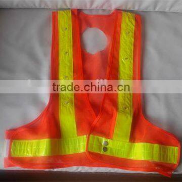 100% polyester led safety vest