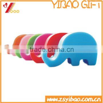 Eco-friendly Silicone rubber elephant shape mobile phone holer