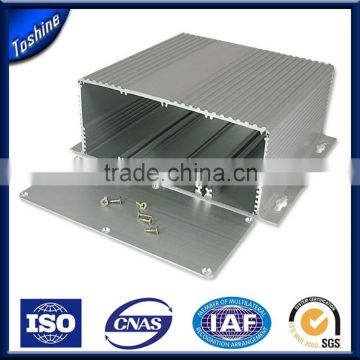 2015 High quality hot selling customized polished 6063 material aluminum shell case box housing extruded profile