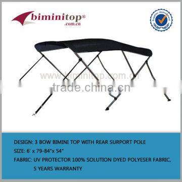 100% solution dyedfabric 3 bow biminitop