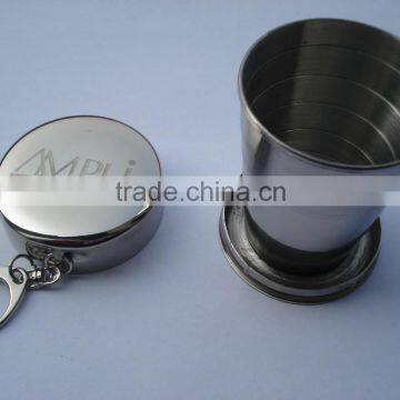 Hot Sale! Stainless Steel 304 Round Laser Logo Folded Cup photo-2