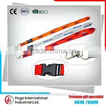 Hot Selling popular promotional bright color pockets keychain lanyards