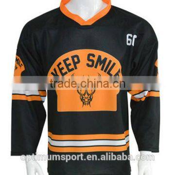 2015 Promotion Dri Fit Discount Custom Ice Hockey Jersey