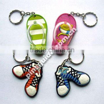 Supplier Custom Design Soft PVC Luminous Cheap Sneaker Keychain For 2014 Brazil Souvenir