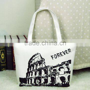 2015 OEM production shopping tote bag, custom standard size canvas tote bag