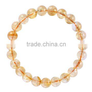 Fashion Charm Bangle Latest Design Daily Wear Bangle 8 mm 7.5 Inch Citrine Gemstone Bracelet
