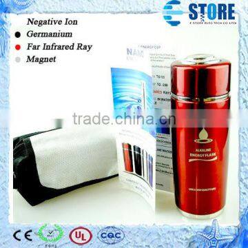 2014 Wholesale New Logo Red Stainless Steel Nano Alkaline Water Flask