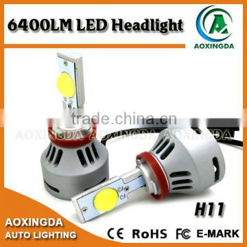 motorcycle led headlight bulb CREE 80W H11 6400LM