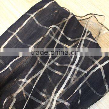Black Italian Silk Scarf 100%silk Scarf Personalized photo-3