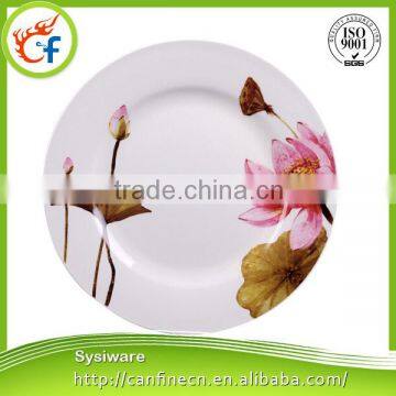 wholesale ceramic porcelain dinner plate / white ceramic porcelain flat plate / hot sale ceramic plate dishes