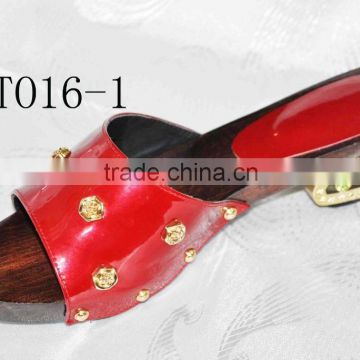 T016-1 low heel sandal shoes slipper shoes for lady