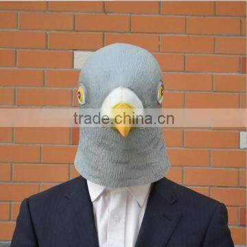 China Manufacturer Halloween Cosplay Party Latex Full Head Pigeon Mask photo-3