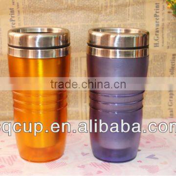 450ml plastic coffee travel mug or stainless travel mug