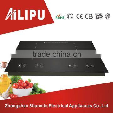 Metal housing and built-in 2 burners induction cooker/dual hotplate induction cooktop