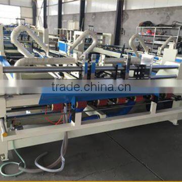 Full automatic corrugated carton box folder gluer machine/cardboard making machine