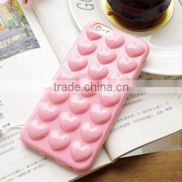Hand Strap Cute Fashion Soft Tpu Cover Heart Case for Iphone 6 6s Plus photo-3