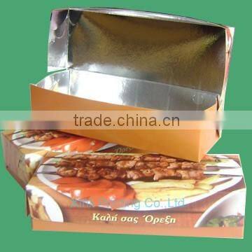 Aluminium foil laminated paper food container