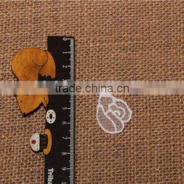 embroidery rose pattern mesh chemical applique for accessory and garment