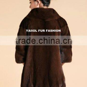 100% Natural Mink Fur Coat for Sale photo-3
