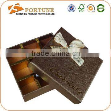 Empty Luxury Fancy Chocolate Box With Paper Divider