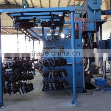 1high quality continuous hangers wheel blasting equipment, sand blaster